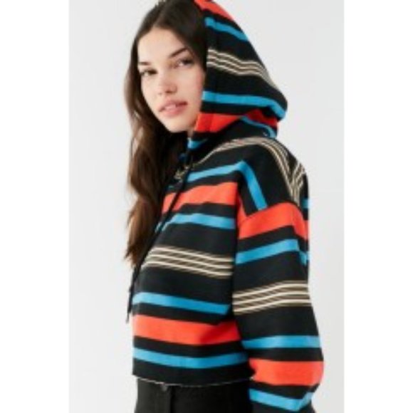 Urban Outfitters Tops - Out from Under | Striped Cropped Hoodie Size XS
